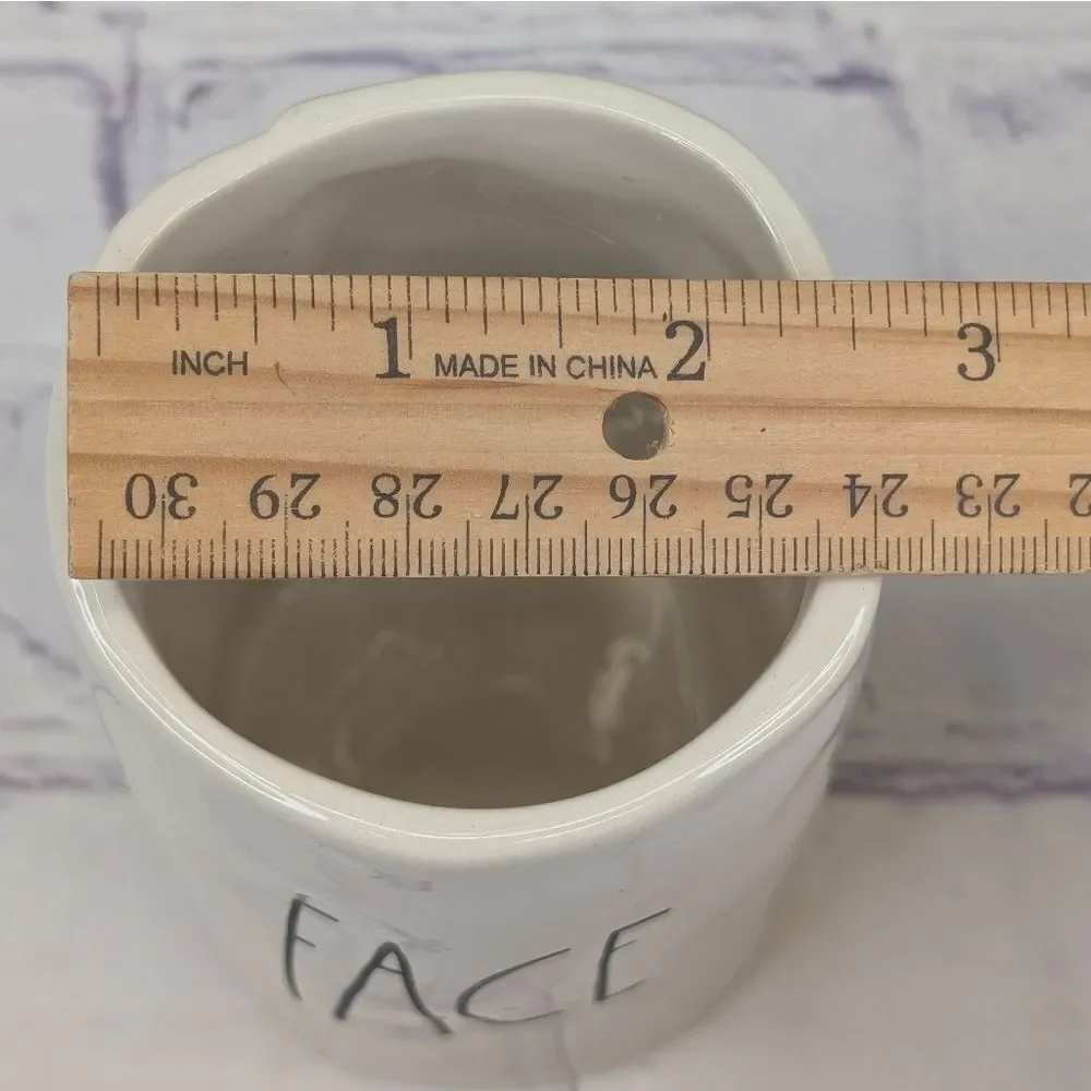 Rae Dunn FACE Ceramic Bathroom Cup Holder